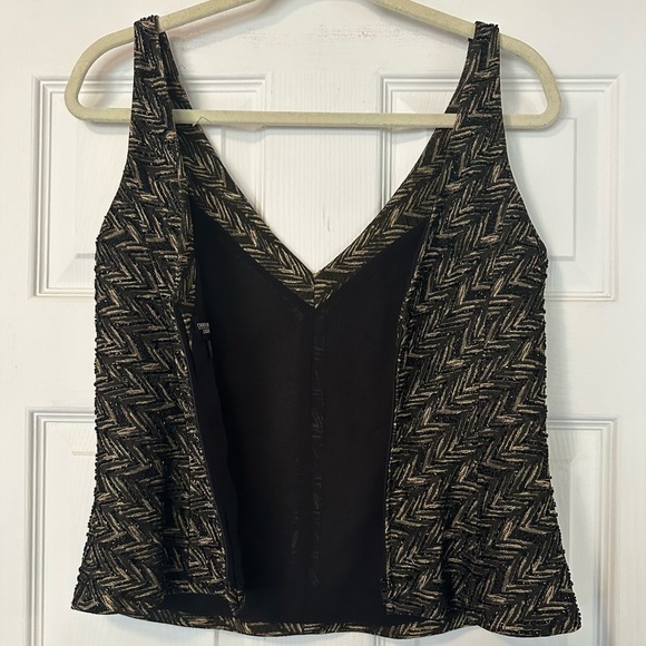 Carmen Marc Valvo Signature Beaded Tank Top and Skirt Set - Picture 4 of 16